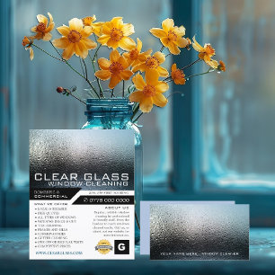 Moist Window, Window Cleaners, Cleaning Service Business Card