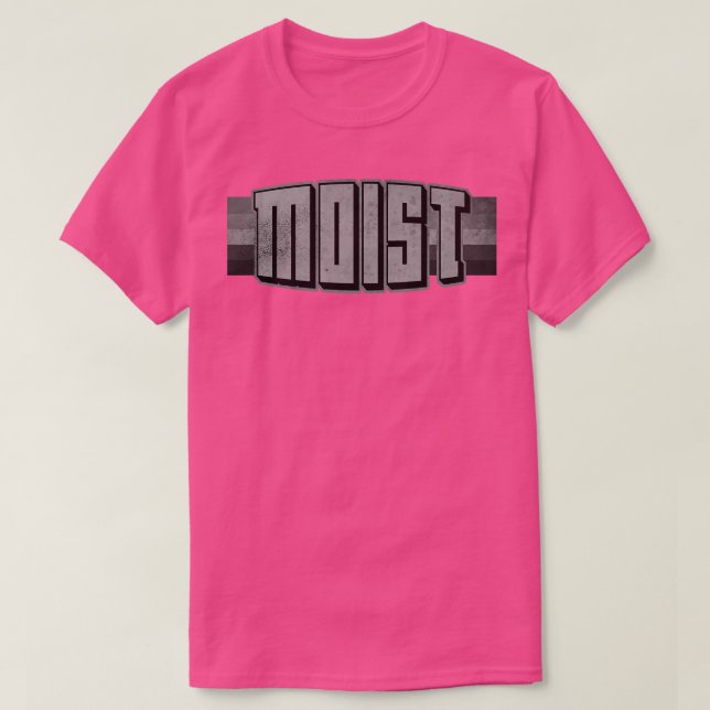 Moist Worst Word Ever BW T-Shirt (Design Front)