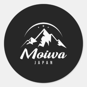 Moiwa Japan Ski Resort Skiing Snowboarding  Classic Round Sticker