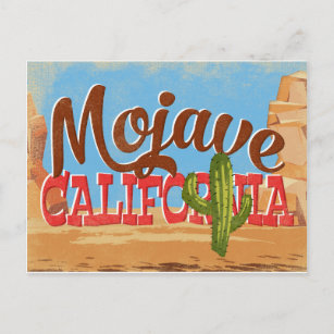 Mojave California Cartoon Desert Vintage Travel Postcard