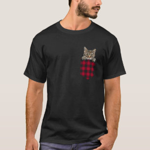 Mojave Cat In Pocket Peeking Kitten Lover Mum Dad T-Shirt