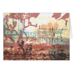 Mojave Desert Joshua Trees Art Card
