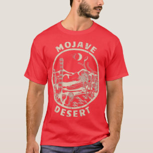 Mojave Desert Linocut Distressed Desert Gift T-Shirt