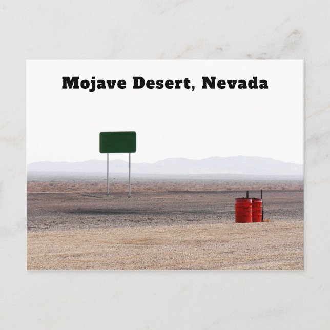 Mojave Desert Nevada Postcard (Front)