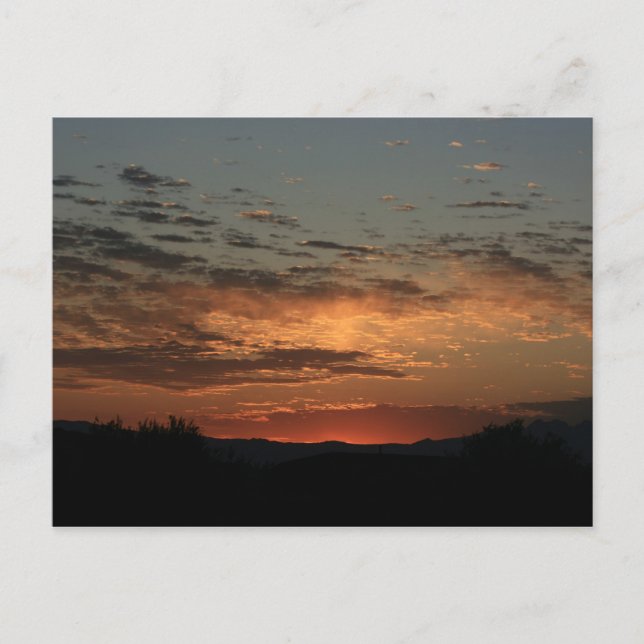 Mojave sunset postcard (Front)
