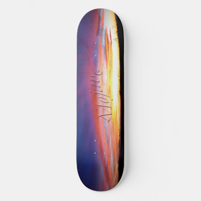 Mojave Sunset Skateboard (Front)