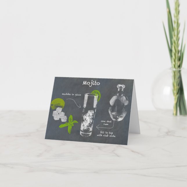 Mojito Cocktail Card (Front)