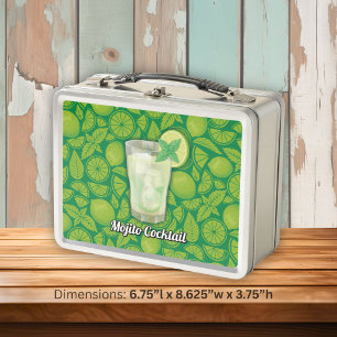 Mojito Cocktail Metal Lunch Box