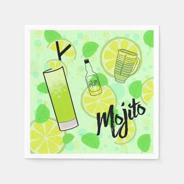 Mojito Cocktail Napkin (Front)
