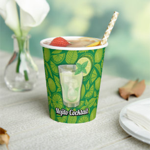 Mojito Cocktail Paper Cups