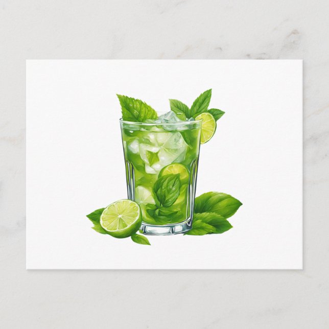 mojito illustration postcard (Front)