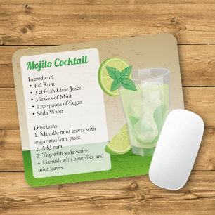 Mojito Recipe Mouse Pad