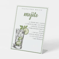 Mojito Recipe Signature Cocktail Bar Pedestal