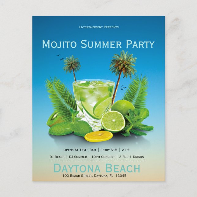 Mojito Summer Concert Flyers (Front)