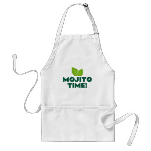 Mojito Time fun cocktail party apron for barkeeper