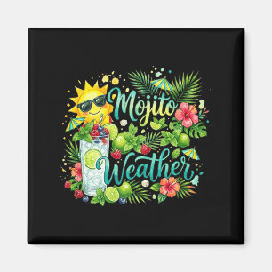 Mojito Weather Trocal Summer Beach Tail Vacation Magnet