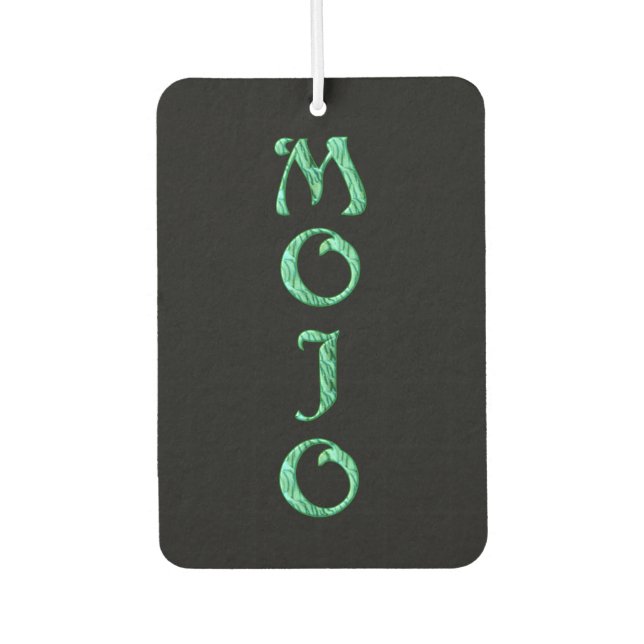 Mojo black car air freshener (Front)