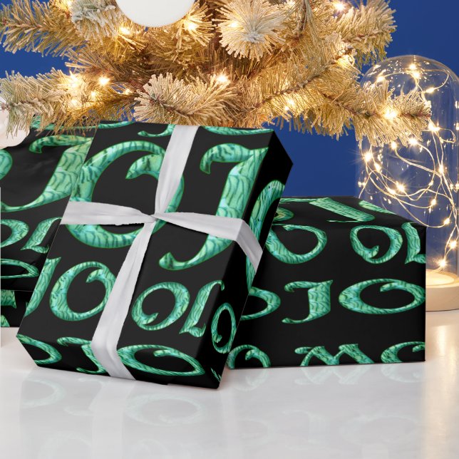 Mojo black matte wrapping paper (Holidays)