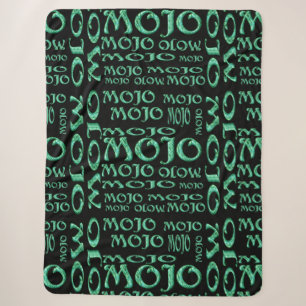 Mojo black sherpa blanket