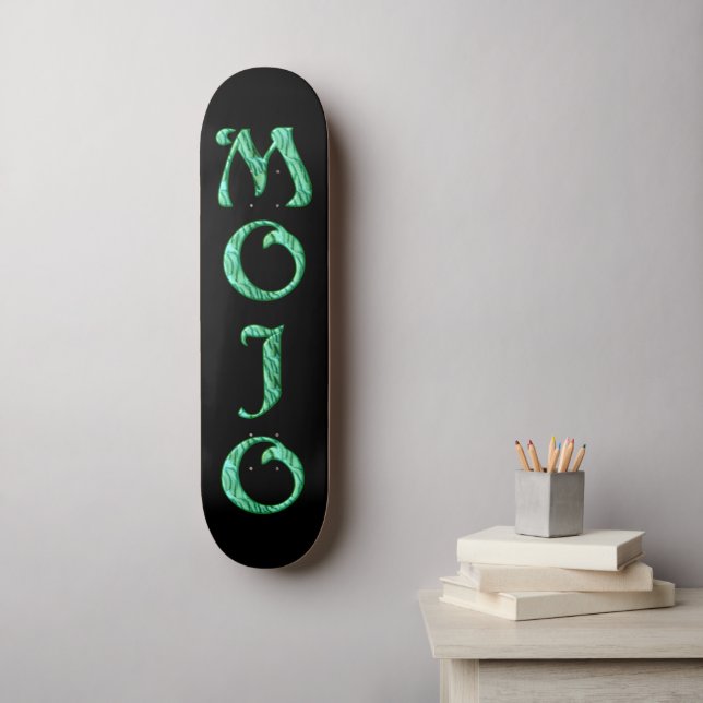 Mojo black skateboard (Wall Art)