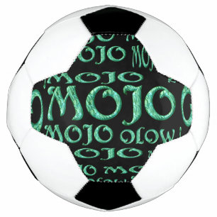Mojo black soccer ball