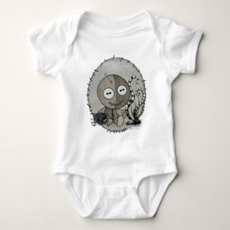 MOJO Gothic Voodoo Doll Folk Art Baby Bodysuit