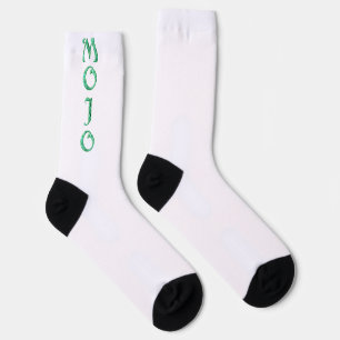 Mojo green and white premium socks