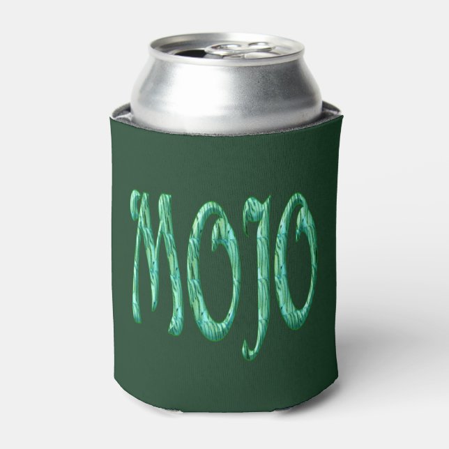 Mojo green can cooler 2-side (Can Front)