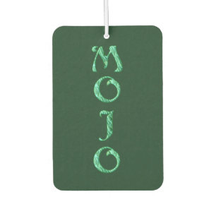 Mojo green car air freshener