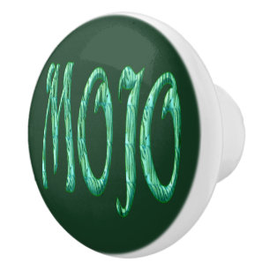 Mojo green ceramic knob