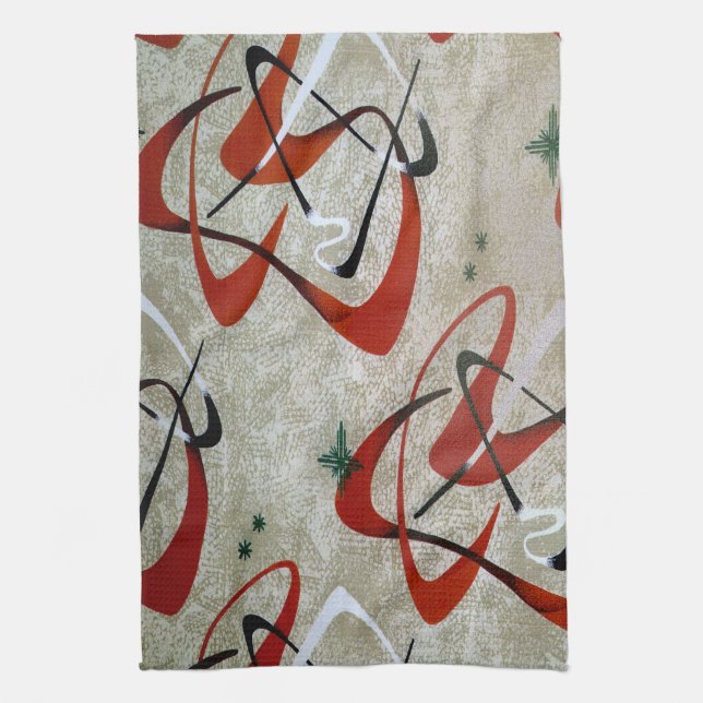 MoJo Kitchen Towel : BOOMERANG 2 - PRAIRIE ROSE (Vertical)