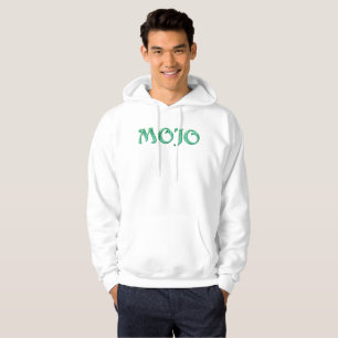 Mojo men white hooded sweatshirt