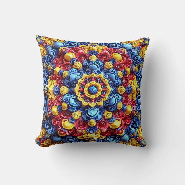  MoJo Pillow with Romanian Colours Design (Front)