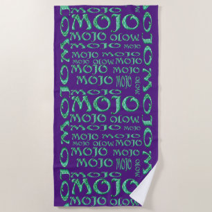 Mojo purple beach towel