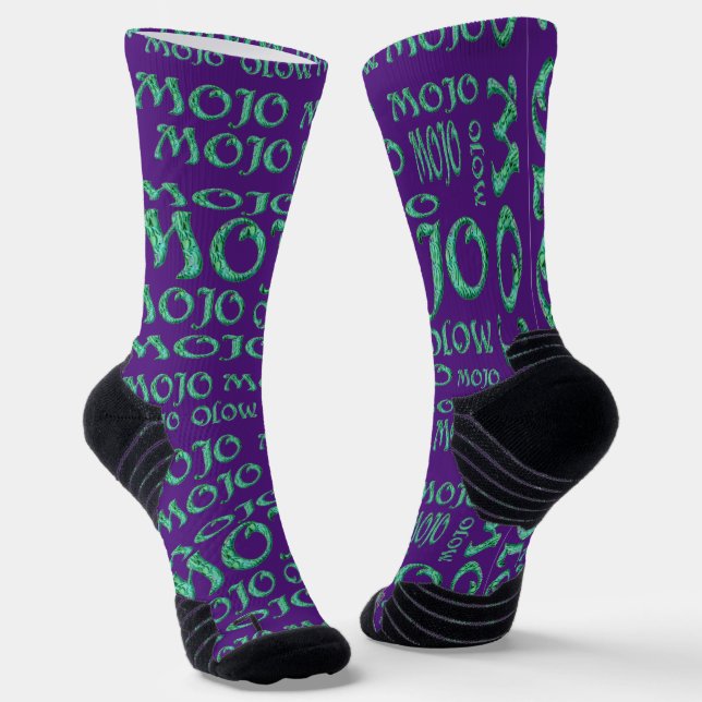 Mojo purple high performance socks (Angled)