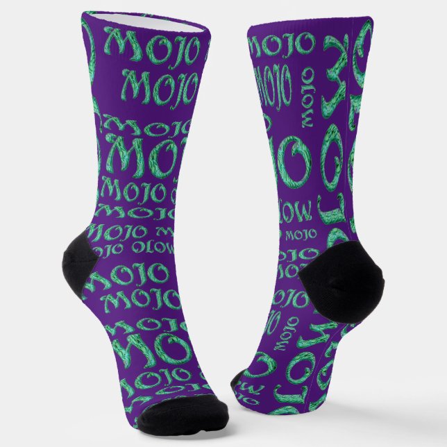 Mojo purple premium socks (Angled)