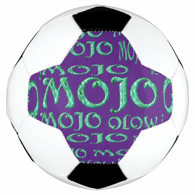 Mojo purple soccer ball (Front)