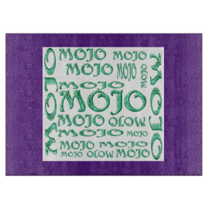 Mojo purple white glass cutting board