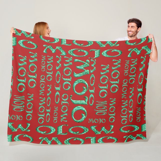 Mojo red fleece blanket (In Situ)