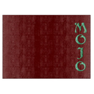 Mojo red glass cutting board