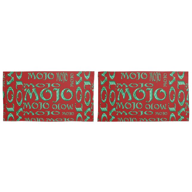 Mojo red king pillowcases (Front-Set)