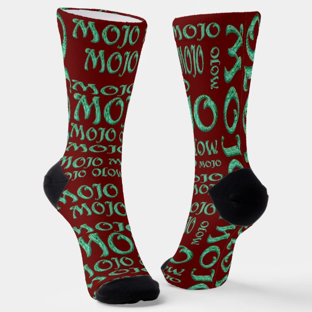 Mojo red premium socks (Angled)