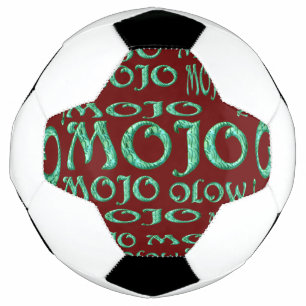 Mojo red soccer ball