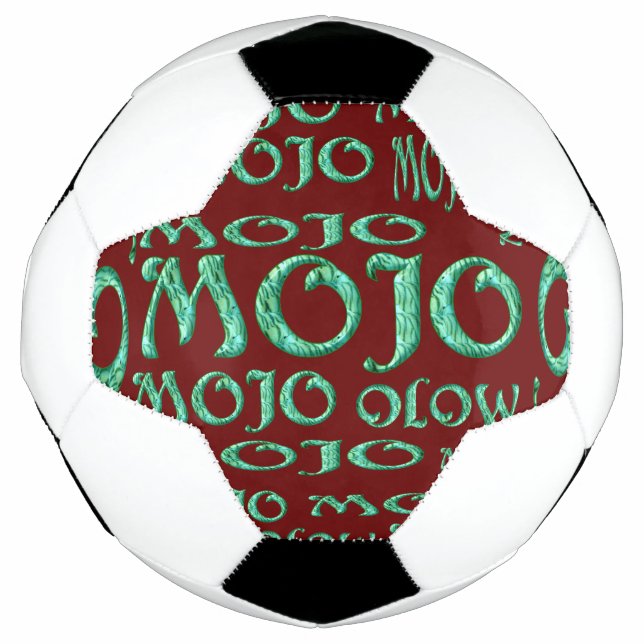 Mojo red soccer ball (Front)