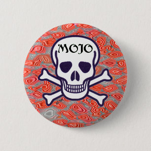 Mojo Skull lava button button
