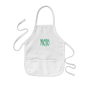 Mojo white kids chef apron