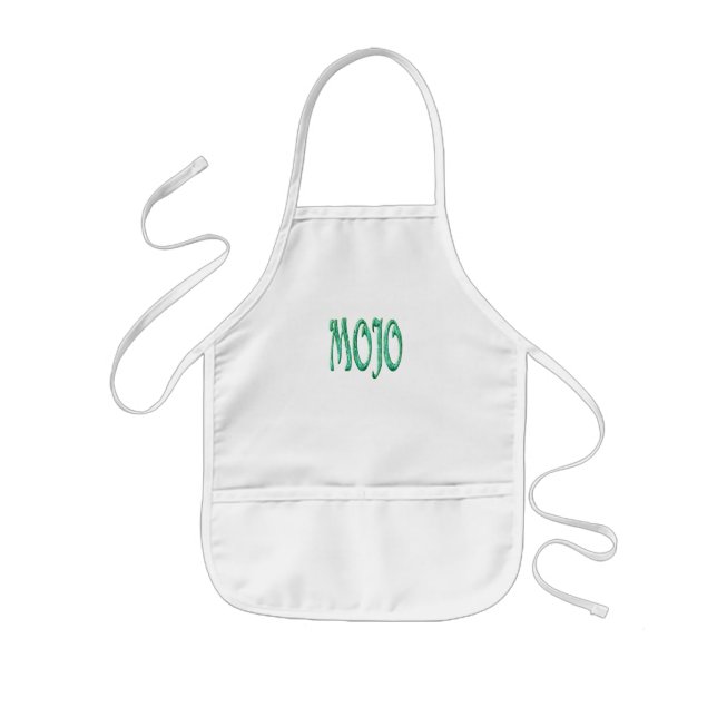 Mojo white kids chef apron (Front)