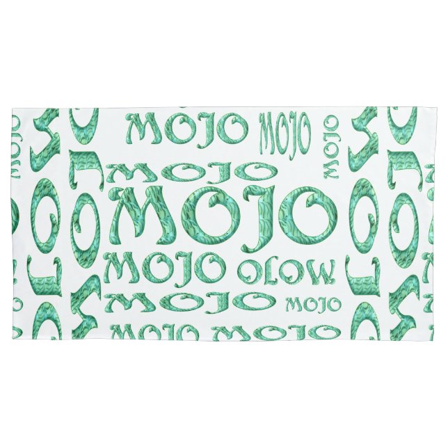 Mojo white king pillowcase (Front)