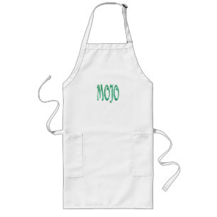 Mojo white long chef apron