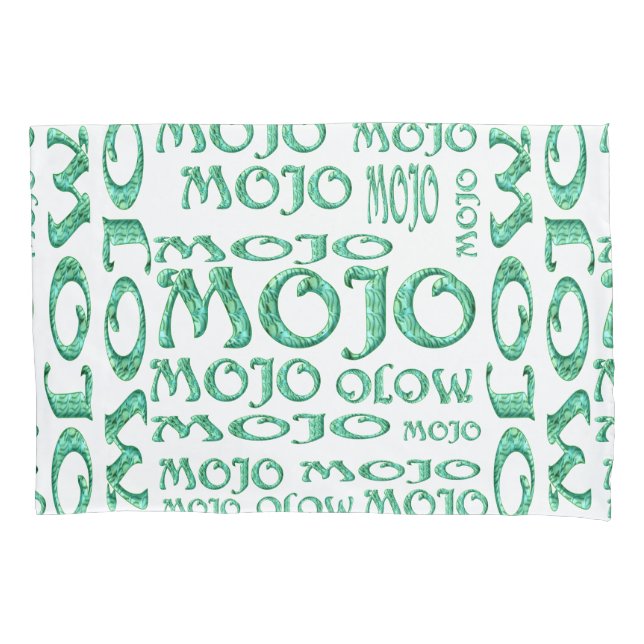 Mojo white pillowcase (Front)